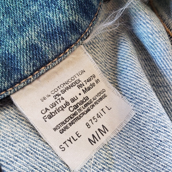 VINTAGE Parasuco Patchwork Denim Jacket Size Medium! - Picture 16 of 16